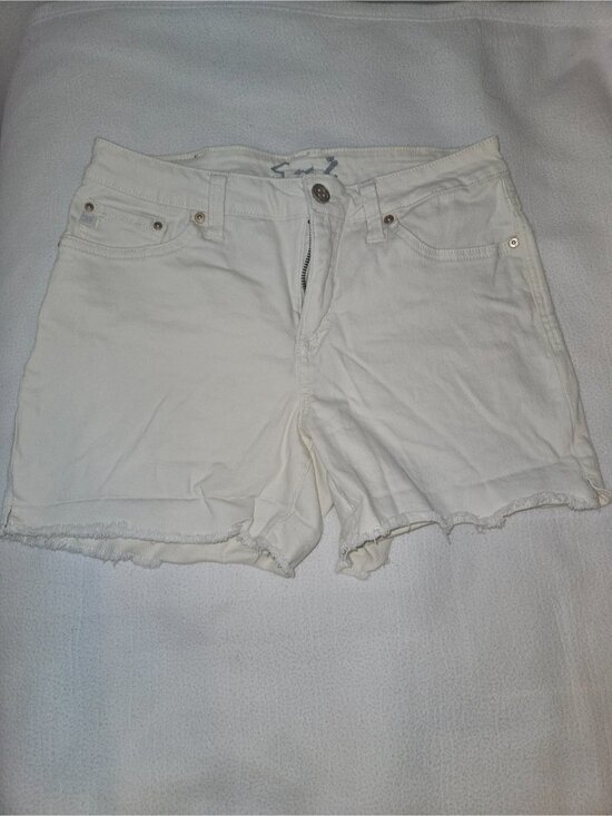 Seven7 Pants - Frayed-Hem Denim Shorts